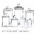 Glass Apothecary Jar Canister Set with Ball Lid (0.7 Gallon) Perspective: right