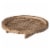 Vintiquewise QI004378 Natural Wooden Round Dish Ornament Slice Tray Table Charger with Height Perspective: right