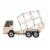Decorative Rustic Metal White Single Bottle Cement Truck Wine Holder for Tabletop or Perspective: right
