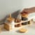 Basicwise 3-Piece Glass Containers with Bamboo Lids and Tray Holder Perspective: right