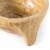 Burned Wood Carved Small Serving Fruit Bowl Bread Basket Perspective: right
