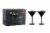 Stolzle Lausitz Olympia Cocktail Glasses - Matte Black/Silver - 2 Pack Perspective: right