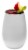 Stolzle Lausitz Olympia Tumbler - Matte White/Silver Perspective: right