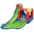 Inflatable Bounce House Jungle Jumping Bouncer Double Slides Park w/ Blower Perspective: right