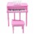 30 key Childs Toy Grand Baby Piano w/ Kids Bench Wood Pink Perspective: right