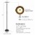 Gymax Standing Sky LED Light Modern Dimmable Torchiere Touch Control Bedroom Office Perspective: right