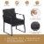 3PCS Patio Rattan PE Wicker Bistro Set Outdoor Furniture Set w/ Table & Cushion Perspective: right