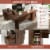 66.5'' L Shaped Home Office Desk Corner Computer Desk Drawer Keyboard Tray Walnut Perspective: right