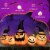 Costway 8 Ft Tall Inflatable Pumpkin Family Waterproof Halloween Yard Decoration w/LED Lights Perspective: right