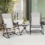 Outdoor Rocking Chair Patio Table Seating Set Rocker Bistro Folding Perspective: right