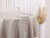 uxcell Round Tablecloth Spill-Proof Lace TPU Dining Table Cover Perspective: right
