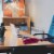 Slimline Purple Colored Phone For Wall Or Desk With Memory Perspective: right