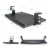 Desk Add-On Bundle with Keyboard Tray, Desk Organizer, and Cable Routing Column Perspective: right