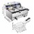 Commercial Electric 23.4L Deep Fryer Dual Tank w/ Timer and Drain Reset Button French Fry Perspective: right