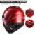 AHR RUN-F1 DOT Motorcycle Full Face Helmet Dual Visors Sun Shield ABS Street Bike Touring Perspective: right