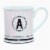 PMI Worldwide Barber Shop Monogrammed Mug - White/Black Perspective: right