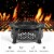 Slickblue Outdoor Fire Pit with BBQ Grill and High-temp Resistance Finish Perspective: right