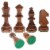 WE Games Wooden Traditional French Staunton Chessmen 3.75 inch king Perspective: right
