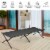 Gymax Folding Camping Cot & Bed Heavy-Duty for Adults Kids w/ Carrying Bag 300LBS Grey Perspective: right