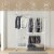 Double 2 Tier Telescopic Garment Rack Adjustable Closet Organizer w/ Baskets Perspective: right