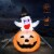 Costway 5 Ft Halloween Blow-up Inflatable Ghost in Pumpkin w/ LED Bulb Yard Decoration Perspective: right