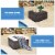4PCS Rattan Patio Sofa Conversation Set Outdoor Furniture Set w/ Cushion Perspective: right