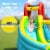 Gymax Inflatable Kids Water Slide Jumper Bounce House Splash Water Pool W/ 735W Blower Perspective: right
