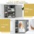 Wall Mounted Medicine Storage Cabinet Bathroom Organizer Cupboard W/Mirror Gray Perspective: right