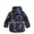 Two Piece Snowsuit Printed Hockey Players Black Perspective: right