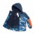 Two Piece Snowsuit Blue With Printed Penguins And Orange Perspective: right