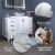 ExBrite 48“ Modern Wood Bathroom Vanity with Sink White Perspective: right