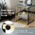 2PCS 2-tier Side End Coffee Table Square Nightstand for Living Room Bedroom Perspective: right