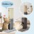 Gymax 31'' Tall Cat Scratching Post Claw Scratcher w/ Sisal Rope & 2 plush Ball Perspective: right