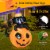 5FT Inflatable Halloween Decor Pumpkin with Witch's Black Cat w/ LED & Sandbags Perspective: right