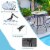 Mosaic Patio Round Bistro Table Outdoor Dining Table Garden Plant Stand Perspective: right