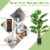 2-Pack 5 ft Artificial Tree Potted Fake Faux Monstera Deliciosa Plant Home Office Perspective: right