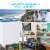Portable Semi-automatic Washing Machine 26 lbs Twin Tub Laundry Washer Blue Perspective: right