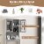 Grey Bathroom Over The Toilet Space Saver Storage Cabinet Organizer Shelf Perspective: right