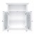 Teamson Home Wooden Bathroom Floor Storage Cabinet Room Space Saver Organizer, White Perspective: right