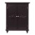 Elegant Home Fashions Wooden Bathroom Floor Storage Cabinet Room Space Saver Espresso Perspective: right