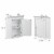 Elegant Home Fashions Wooden Bathroom Corner Wall Storage Cabinet Space Saver Organizer White Perspective: right