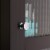 Elegant Home Fashions Wooden Bathroom Cabinet Floor & Glass Door Brown 6216 Perspective: right