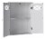 Elegant Home Fashions Wooden Bathroom Cross Molding Wall Storage Cabinet Space Saver, White Perspective: right