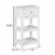 Elegant Home Fashions Wooden Bathroom Floor Storage Cabinet Space Saver Organizer, White Perspective: right