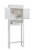 Elegant Home Fashions Bathroom Over the Toilet Cabinet with Adjust Storage Shelf White Perspective: right