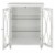 Elegant Home Fashions Wooden Bathroom Floor Storage Cabinet Living Room Space Saver, White Perspective: right