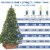100 Light LED Christmas Mini Light Set, Patio Light, Warm White, Green Wire, 34’ Perspective: right