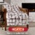 Sunbeam Heated Throw Blanket - Tartan Plaid Red Perspective: right