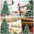 7ft Unlit Hinged Artificial Christmas Tree w/ Snow Flocked Tips and Red Berries Perspective: right