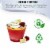 9 oz. Clear with Metallic Gold Rim Round Disposable Plastic Cups (240 Cups) Perspective: right